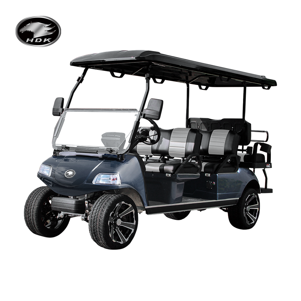 Wholesale Price Big Scooter HDK EVOLUTION Sightseeing Bus Club 6 Seat 48V Price Off-road Electric Golf Cart For Sale