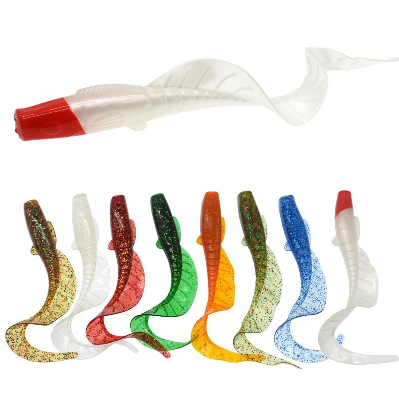 Soft LureSilicon baits Artificial Worm Soft Bait Fish Wobblers Bass Carp Flying fishing Lure