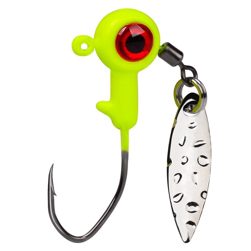 1/16oz 1/8oz 3/16 oz Rotary glitter lead hook big eye lead hook with triple reinforced blood slot hook