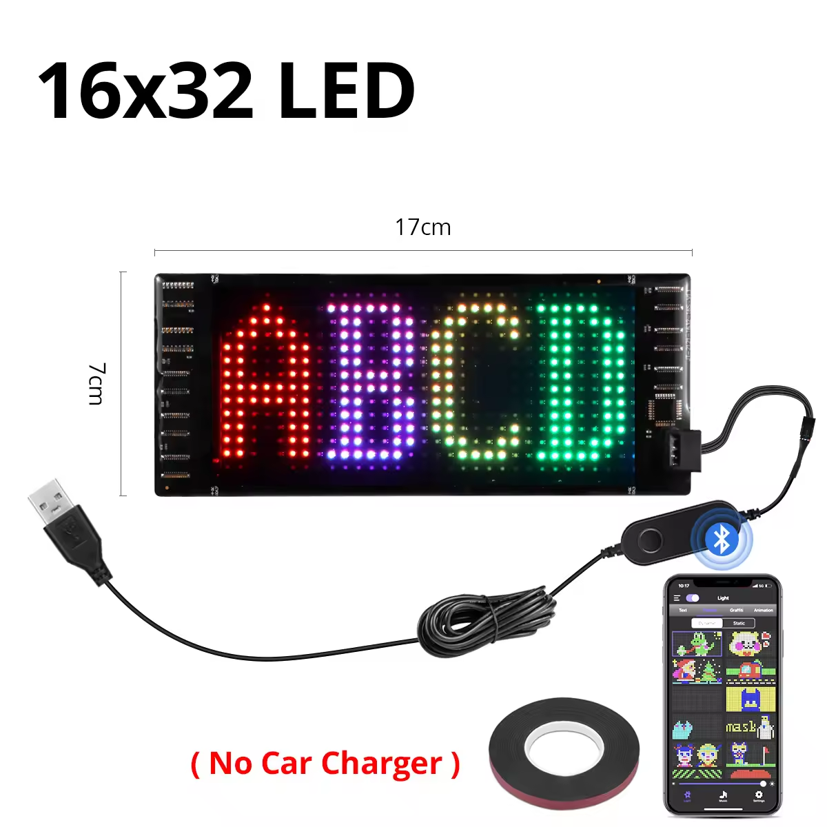 Many Size Led Display Board Flex Rigid Matrix Led Module Billboard Signs For Cars Small Led Ticker Display APP Edit