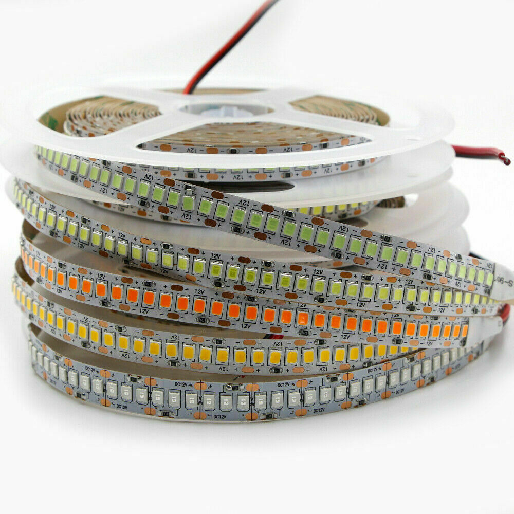 12V 2835 SMD 240Leds Strip Lights 12V 5M 10M High Power High Lumen 10mm Flexible  Led Light Strips