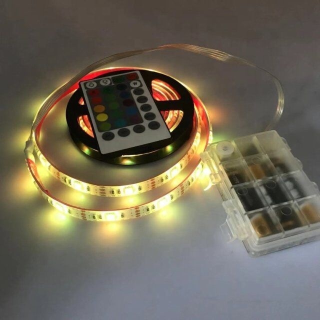 5050 smd 1.5v led strip 30led/m 1 meter length battery operated led strip light