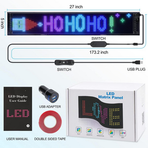 Many Size Led Display Board Flex Rigid Matrix Led Module Billboard Signs For Cars Small Led Ticker Display APP Edit