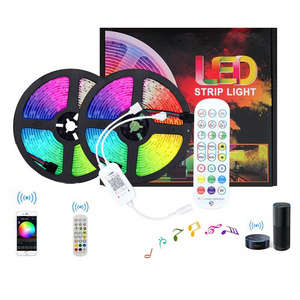 Waterproof RGB smart Led Strip Light  USB Power TV Backlight Lighting Kit wifi-bluetooth wireless App control  led strip light