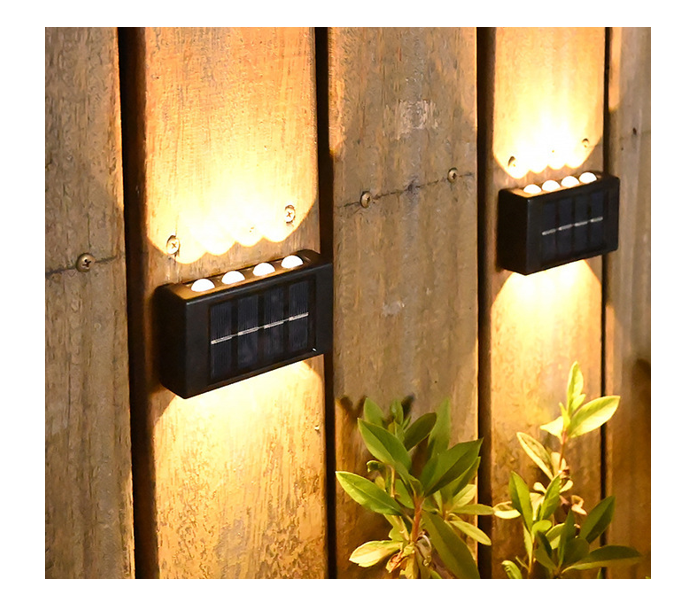 up and down solar wall light outdoor decoration garden courtyard home wall light waterproof luminous outdoor solar garden light