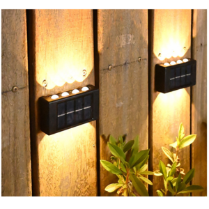 up and down solar wall light outdoor decoration garden courtyard home wall light waterproof luminous outdoor solar garden light