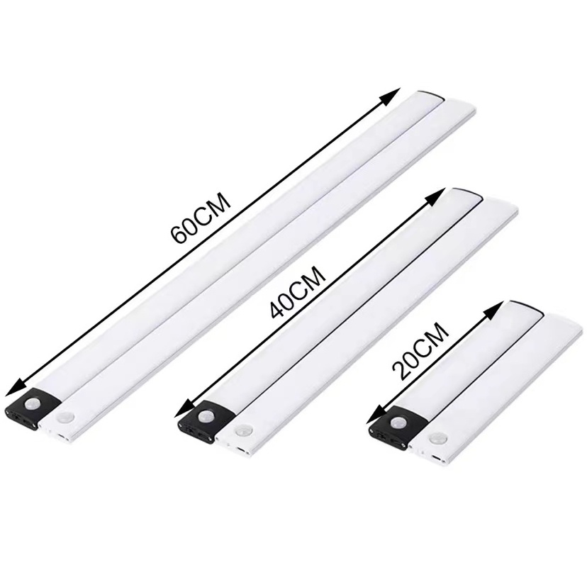 USB Rechargeable Battery Operated LED Closet Light Wireless Magnetic Dimmable Motion Sensor for kitchen closet cabinet