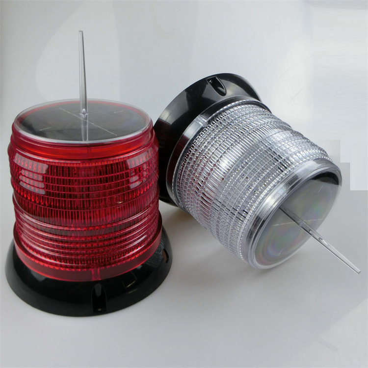 Professional Manufacturer Red Blue White Green Aviation Solar Led Obstruction Warning Light