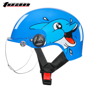 Wholesale kids helmet motorcycle protective riding helmets for children half face cap casque moto enfant cascos para motocicleta