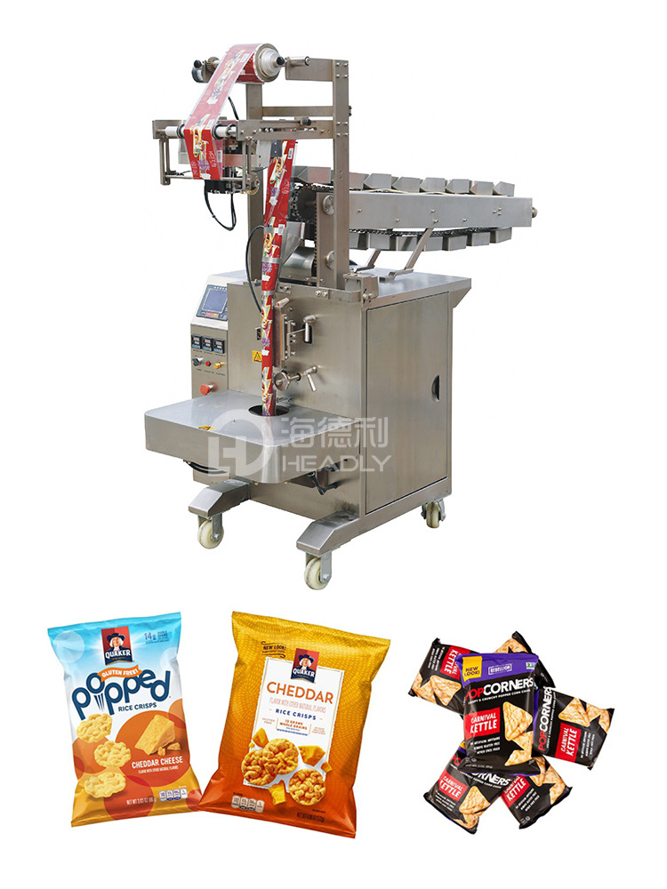 HDL 160B  Semi Automatic Small Vertical Bucket Chain Packaging Machine Bear Soft Candy Tea Machine for Small Business