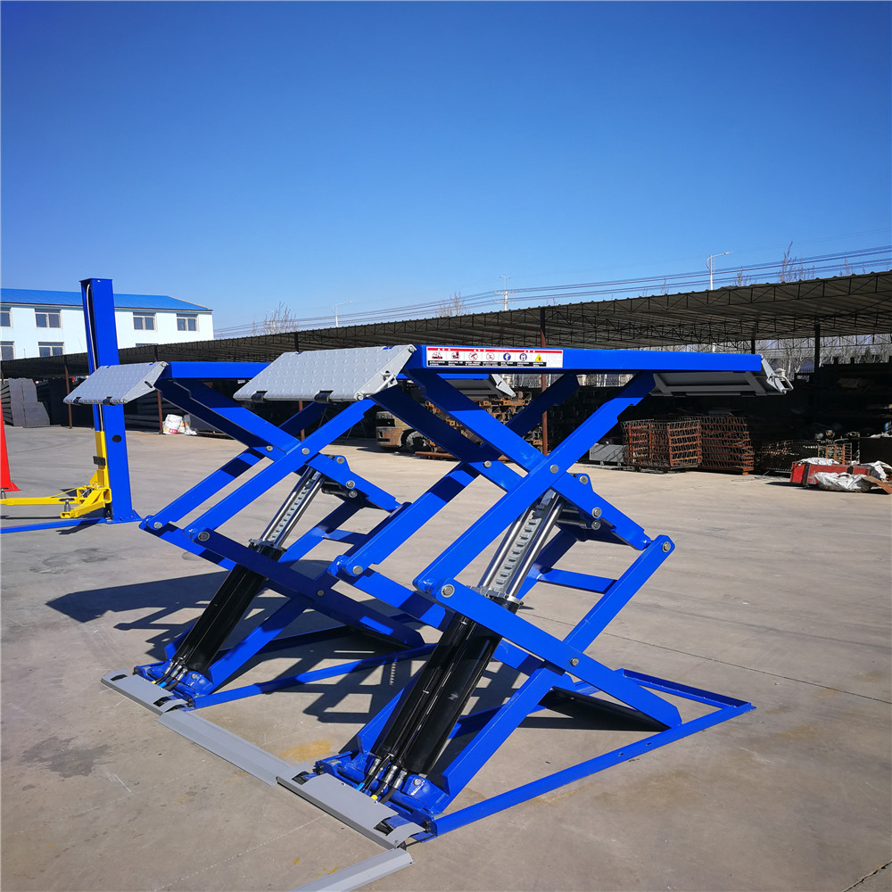 4Tons CE Approved Double Platform Scissor Car Tire Lifter