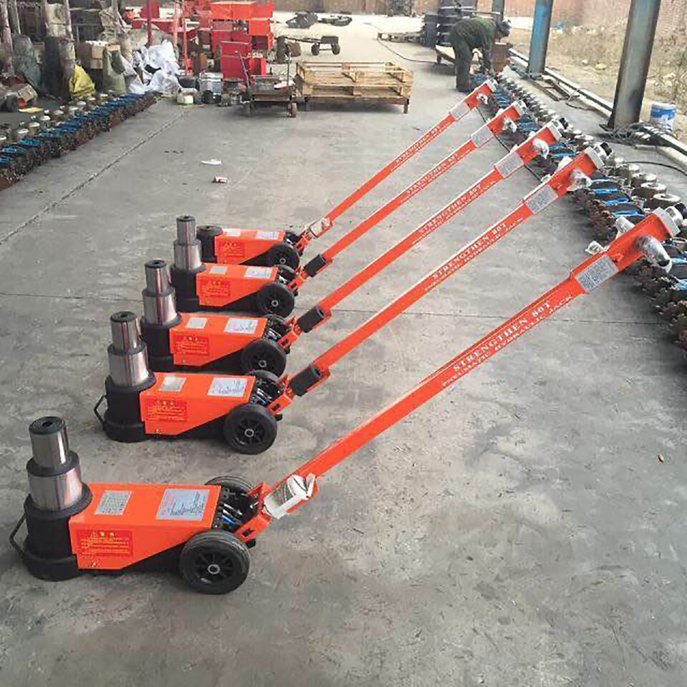 50t 80t 100 tons 25 ton Big Red Auto Car Air Pneumatic Hydraulic Lift Jacks Vehicle Trolley Floor Jack