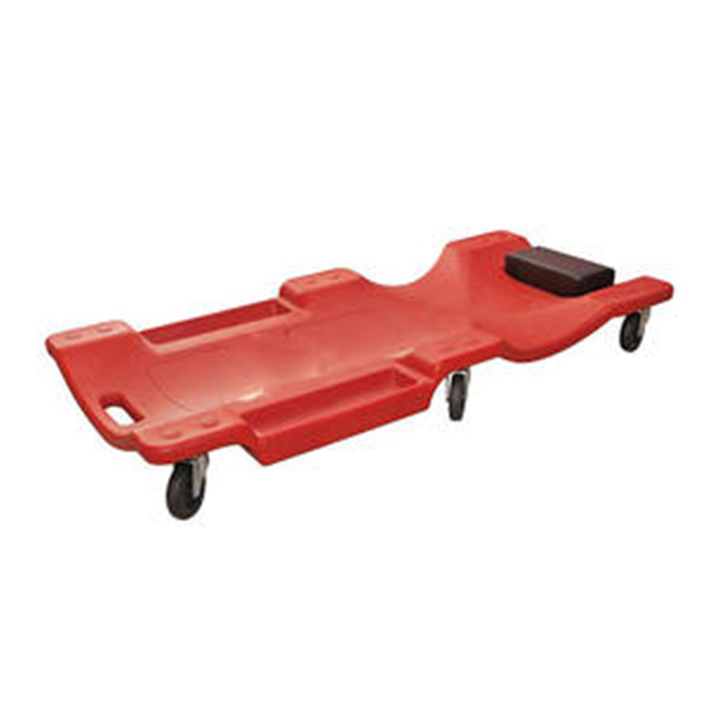 High Quality Plastic Car Mechanic Creeper 40 Inch with Padded Headrest & Dual Tool Trays