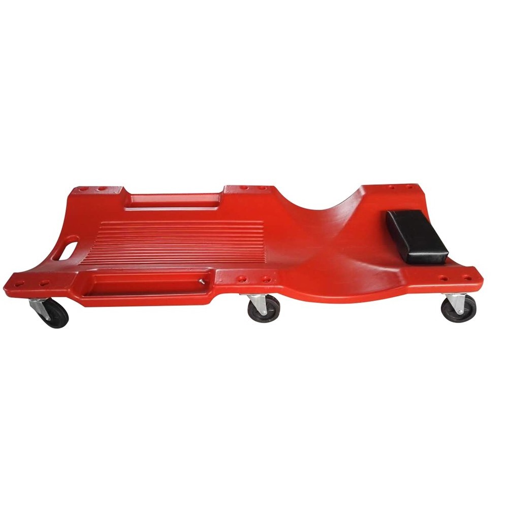 High Quality Plastic Car Mechanic Creeper 40 Inch with Padded Headrest & Dual Tool Trays