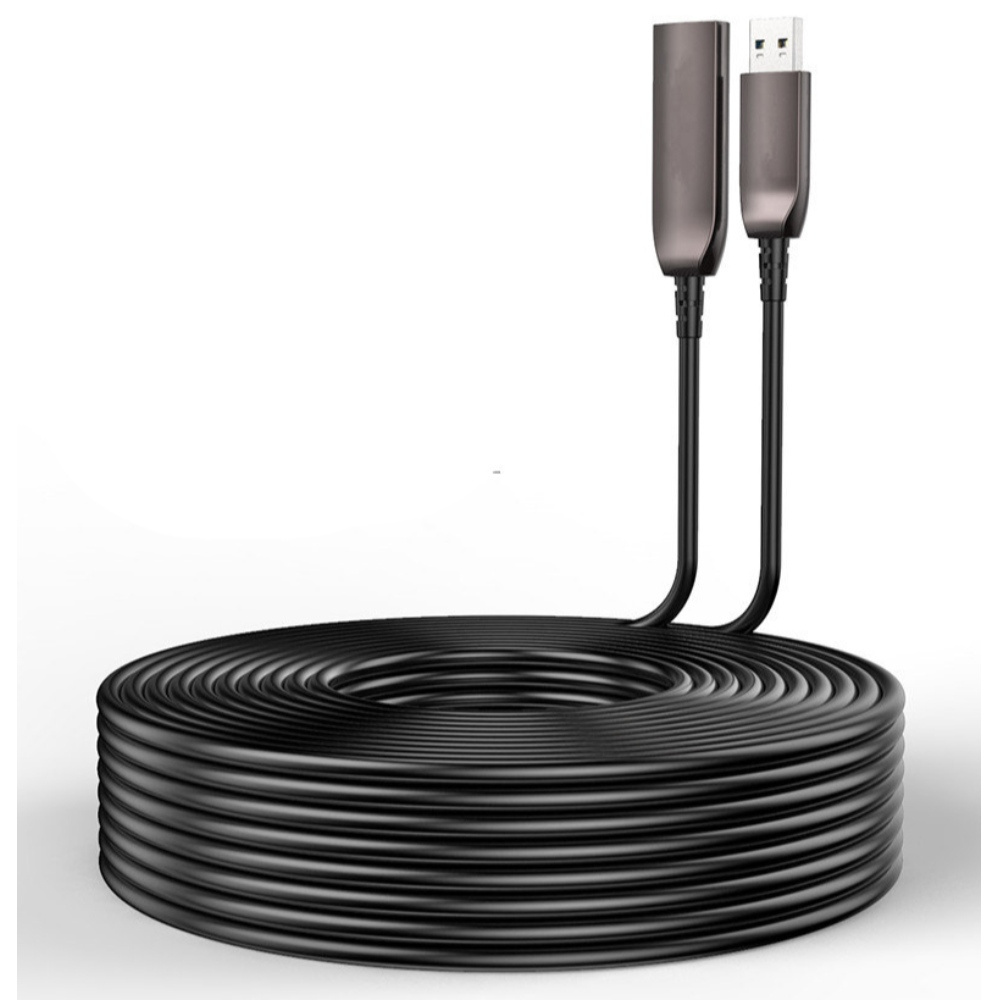 AOC USB 3.0 Compatible 2.0 Extension Fiber CABLE 5Gbps AM TO AF 100M