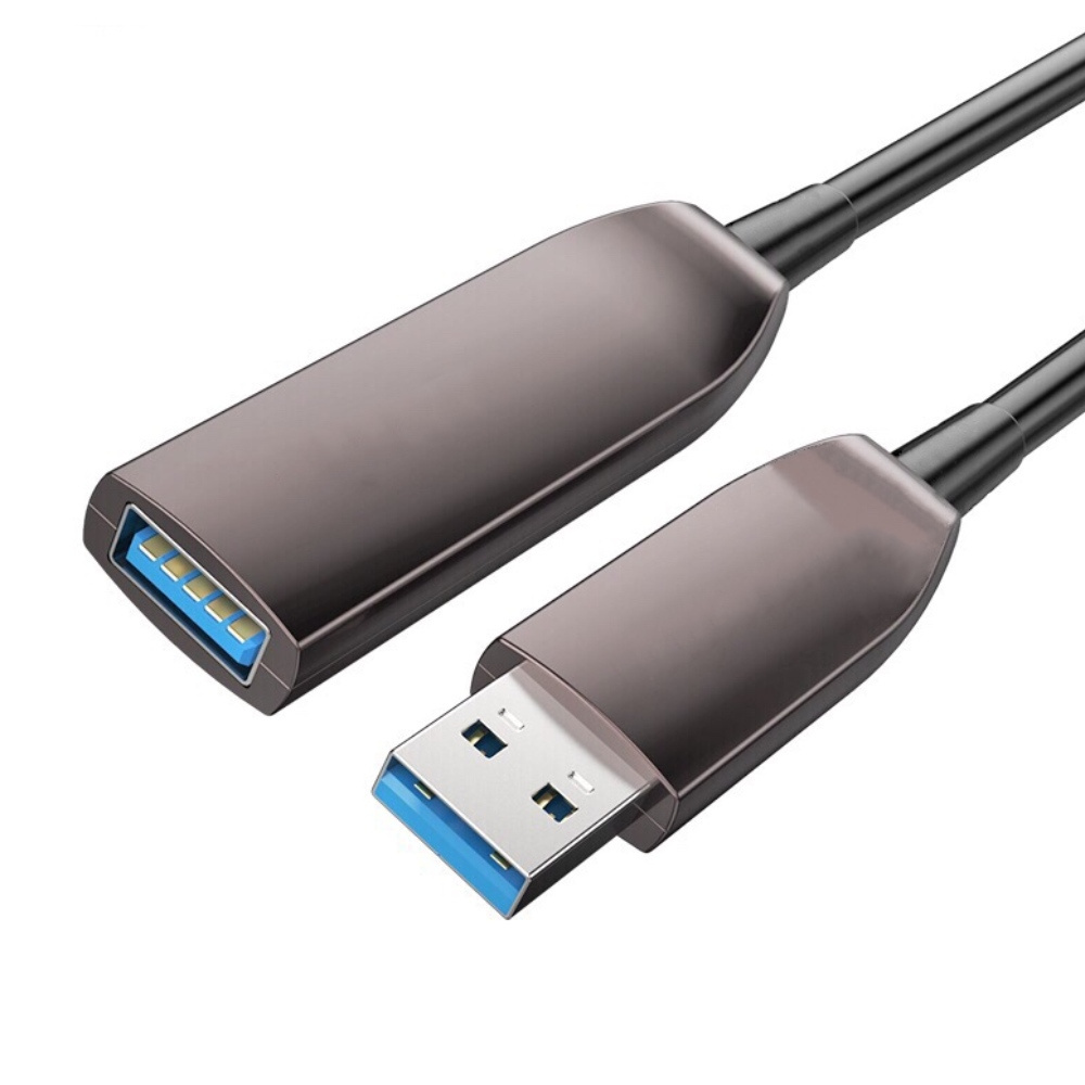 AOC USB 3.0 Compatible 2.0 Extension Fiber CABLE 5Gbps AM TO AF 100M