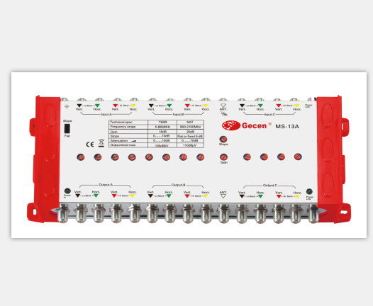 13 in satellite multiswitch amplifier