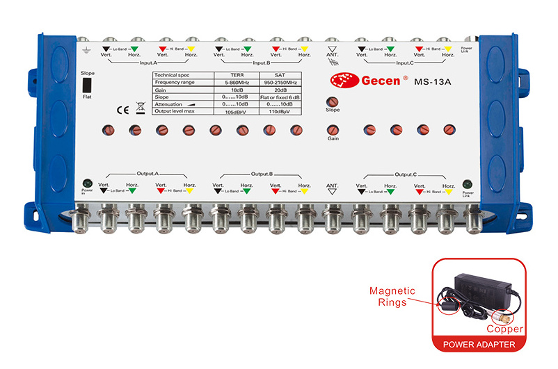 13 in satellite multiswitch amplifier