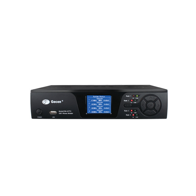 Gecen RF Catv System Digital HD To DVB-T Digital Signal DVB-T Modulator for 4CH DM-42TH