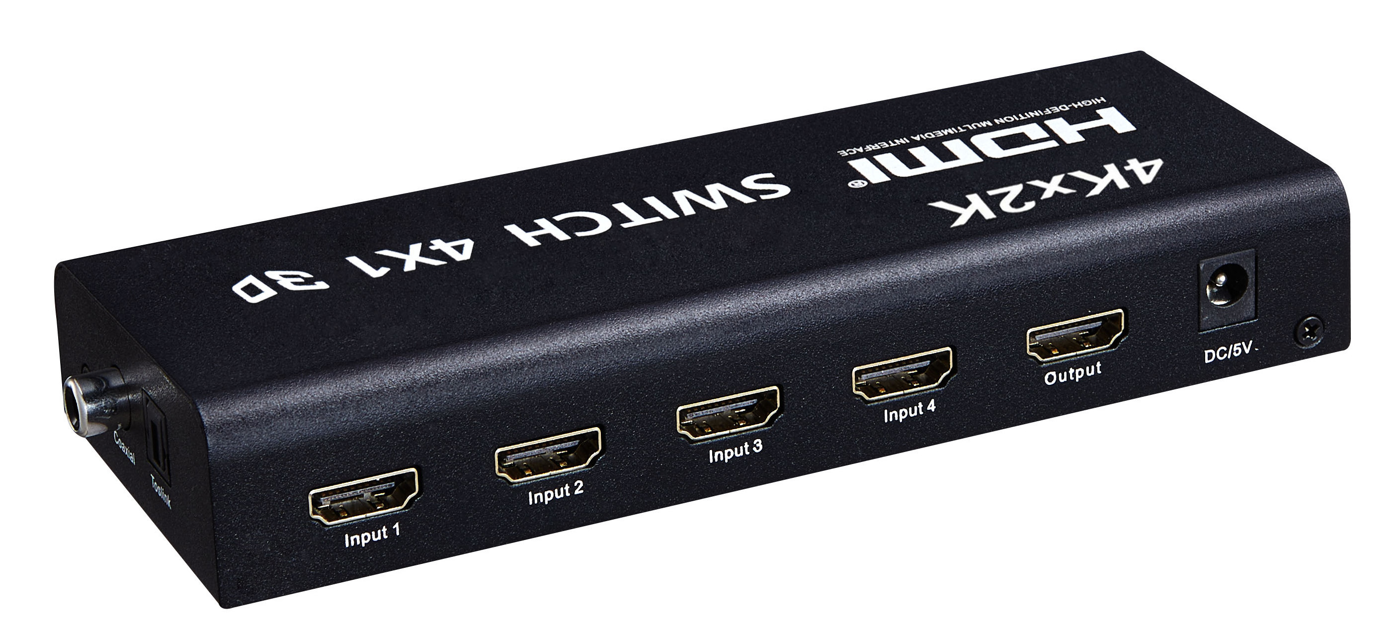 4 port HDMI Switcher 4x1 Support 3D HD Video 1.4 HDMI Switch with two digital audio outputs