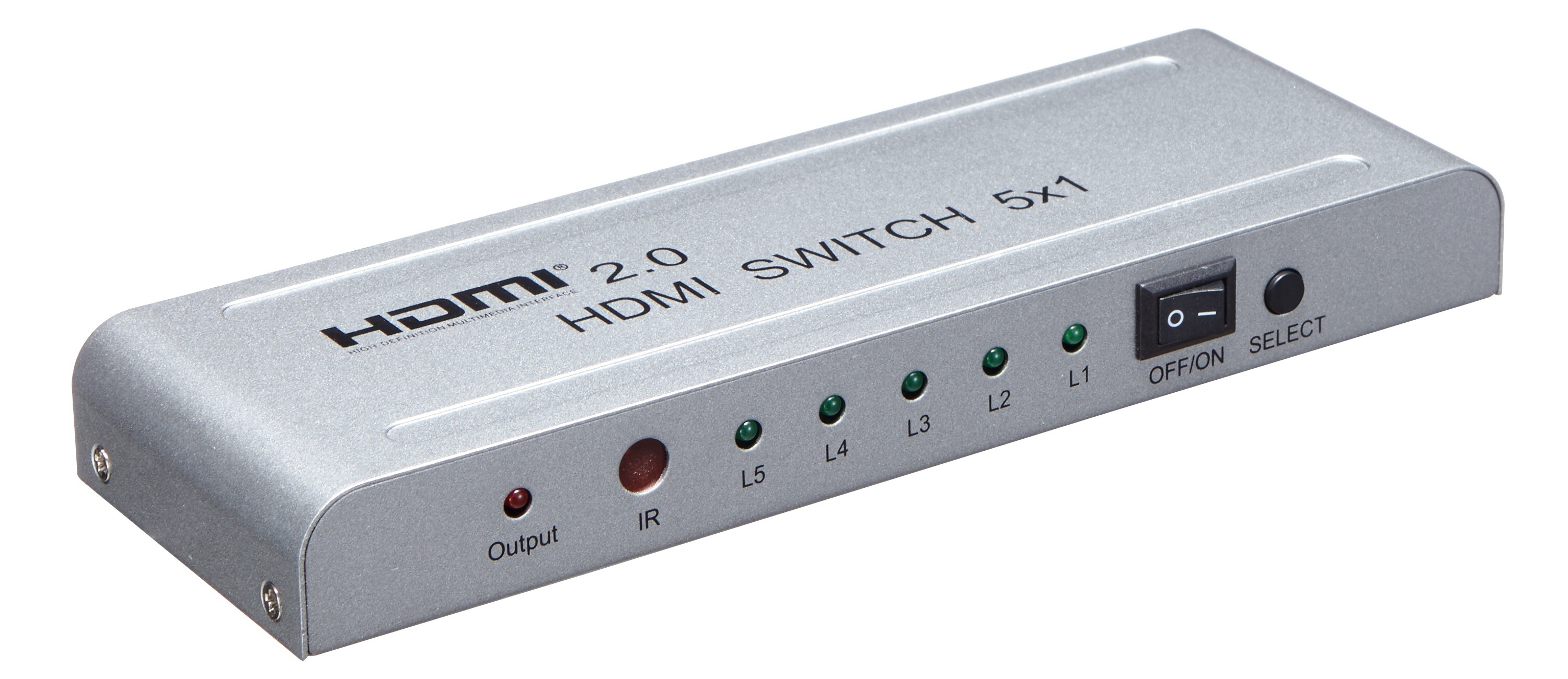 2.0 HDMI Switcher 5x1 Mini HDMI Matrix Switch 5 In 1 Out HDMI Switcher