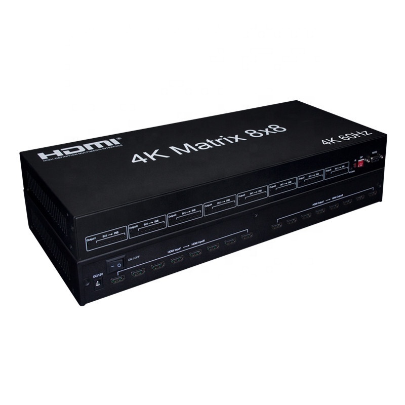 High Technology 8x8 HDMI matrix switch 8 in 8 out 4K/60Hz