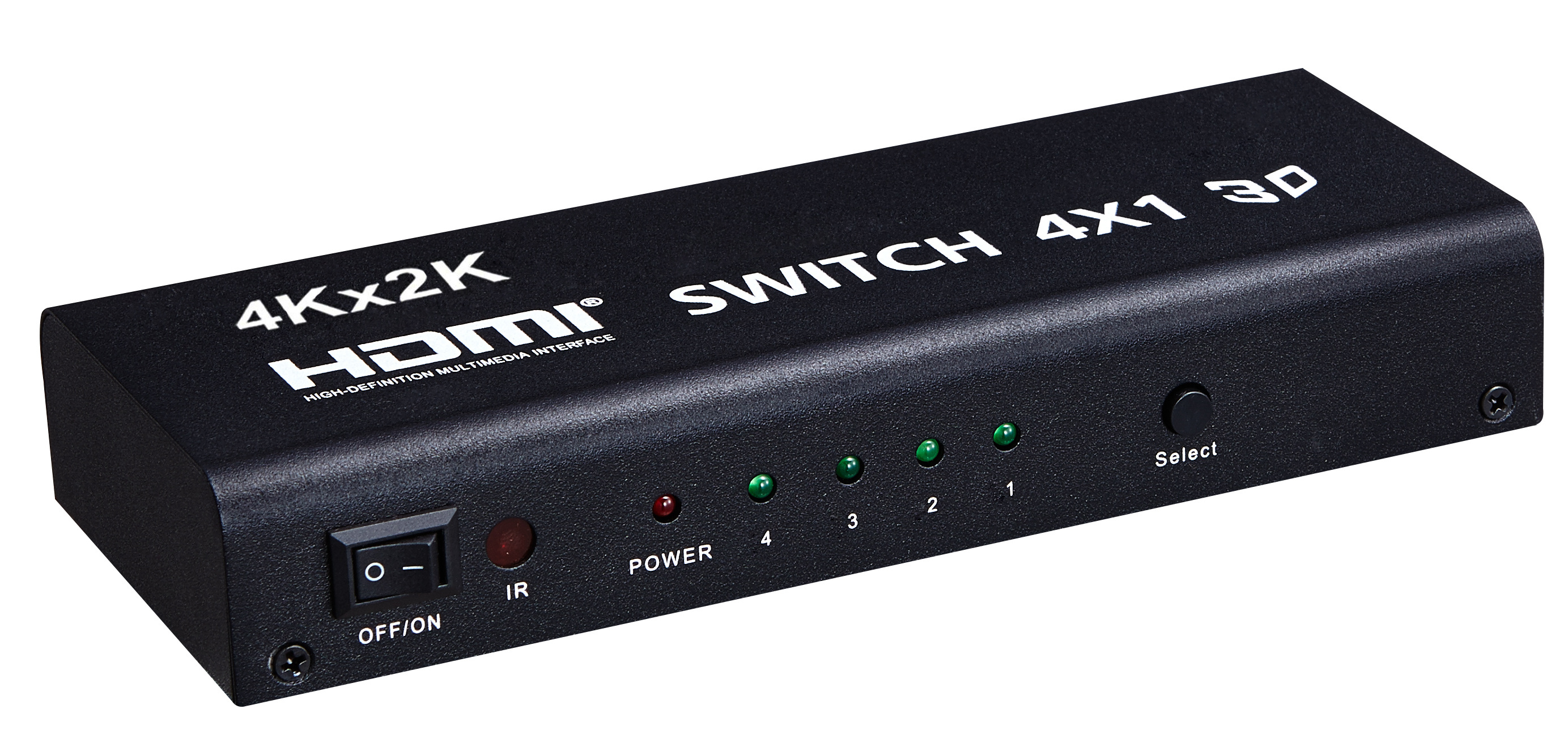 4 port HDMI Switcher 4x1 Support 3D HD Video 1.4 HDMI Switch with two digital audio outputs