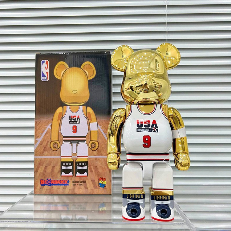 Bearbrick 400% 28cm 23 And Number nine violence bear building bear dolls tabletop furniture trend play decorations give gifts