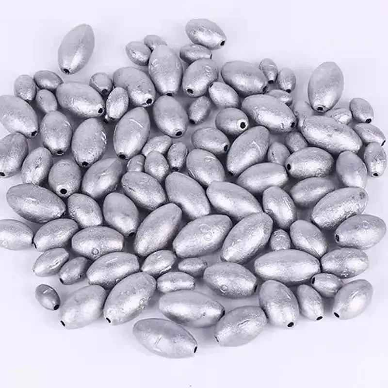 OEM Egg Sinker Greater Casting Distances Fishing Accessories Grey SWIVEL Lead Material Fishing Sinkers Customized Size 0Z Weight