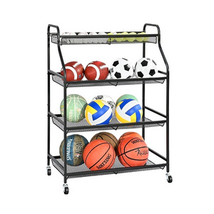 Basketball storage rack Ball sports equipment storage rack Large capacity sports equipment fitness tool rack