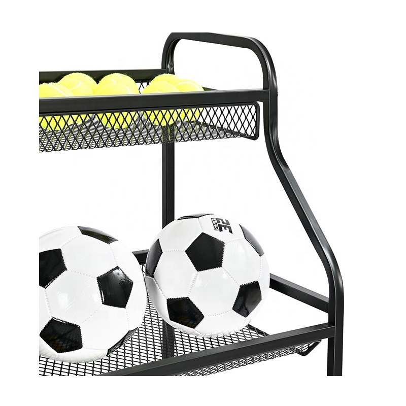 Basketball storage rack Ball sports equipment storage rack Large capacity sports equipment fitness tool rack