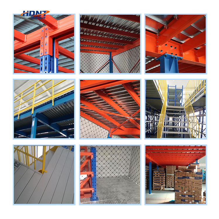 Customized Durable Steel Mezzanine Floor Rack for Warehouse Storage Corrosion Protection Feature