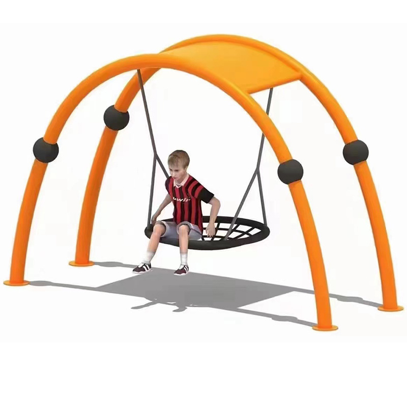 Factory wholesale small backyard playground swing and slide sets garden outdoor games child play swing set