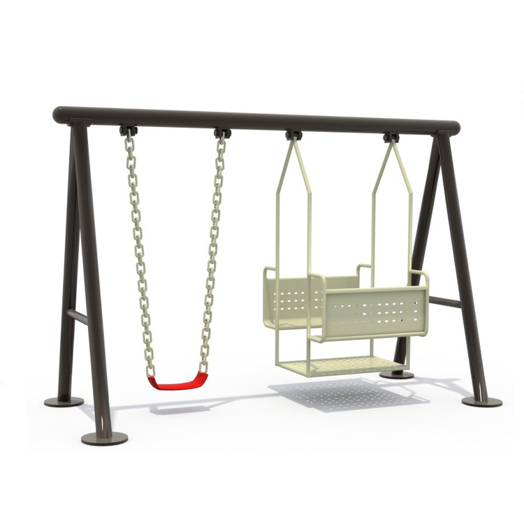 Factory wholesale small backyard playground swing and slide sets garden outdoor games child play swing set