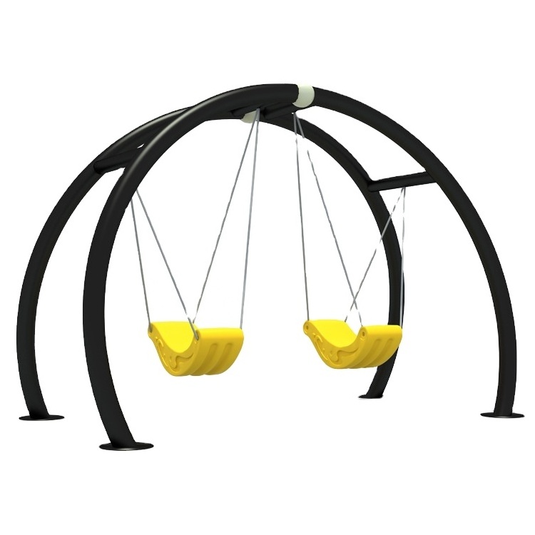 Factory price kindergarten child play swing slide set outdoor amusement equipment kids swing for sale