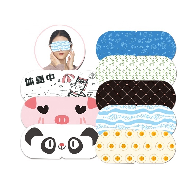 Disposable Eye Warm Compress Circles and Puffiness 12 Pcs Steam Eye Mask for Kids Women Men