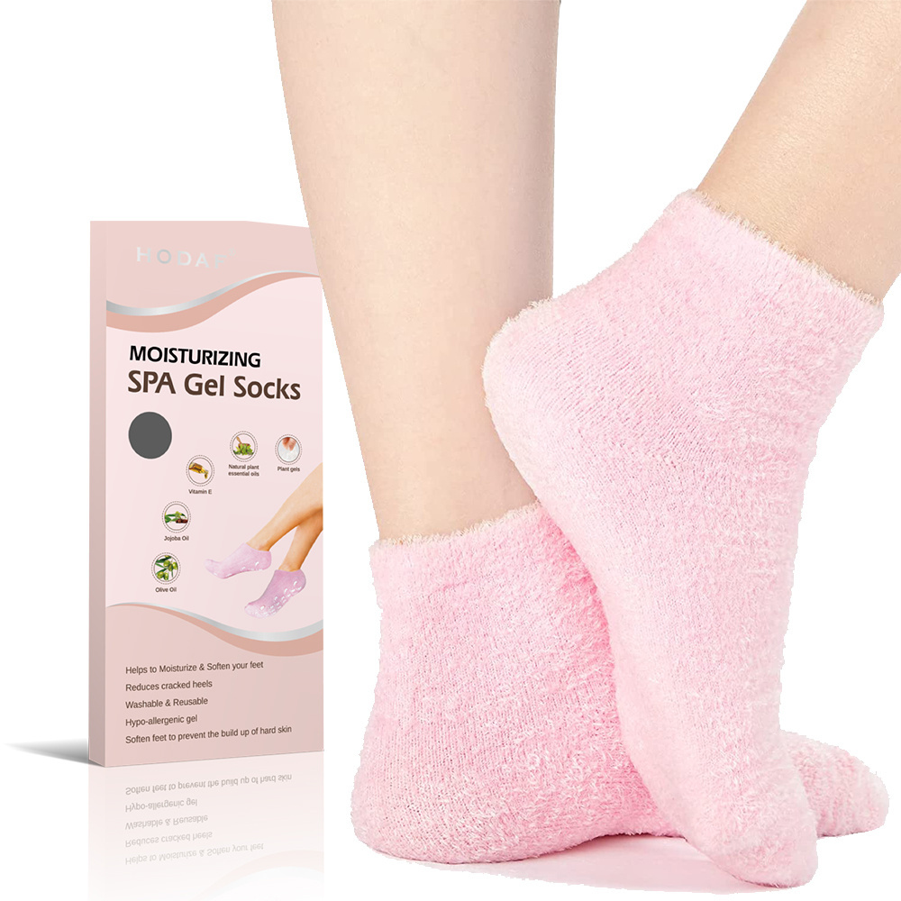 Winning product 2024 OEM ODM cooling gel socks gel spa moisture socks and gloves