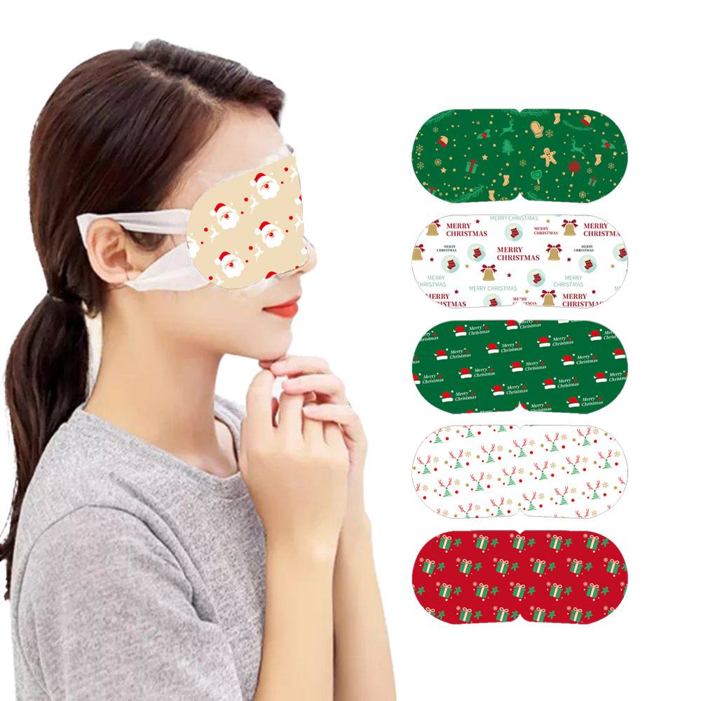 Custom Hot Steam Print Logo Eye Mask Sleeping Hot Steam Eye Mask Eyemask Heating