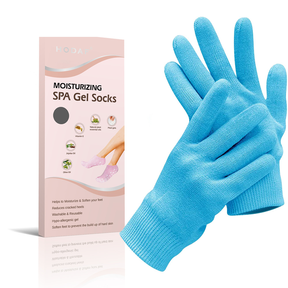 Winning product 2024 OEM ODM cooling gel socks gel spa moisture socks and gloves