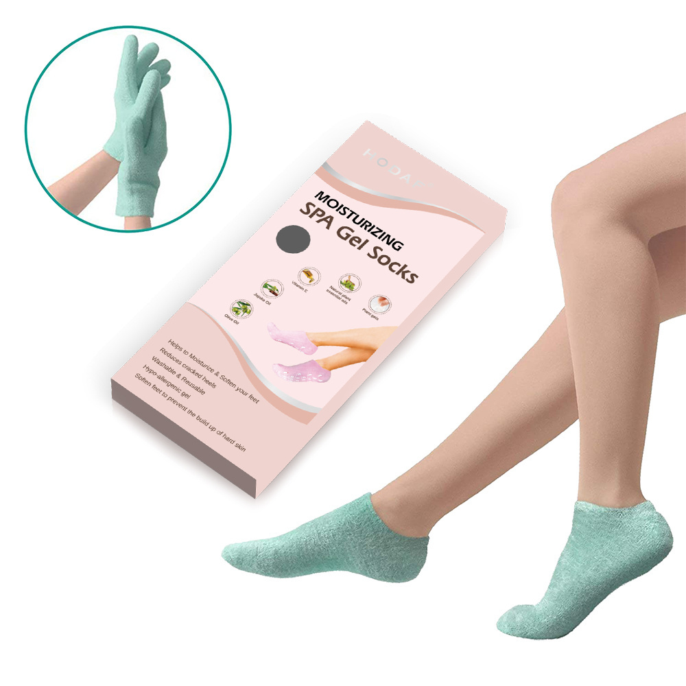 Problem solving products 2024 silicone gel foot socks gel socks moisture spa socks