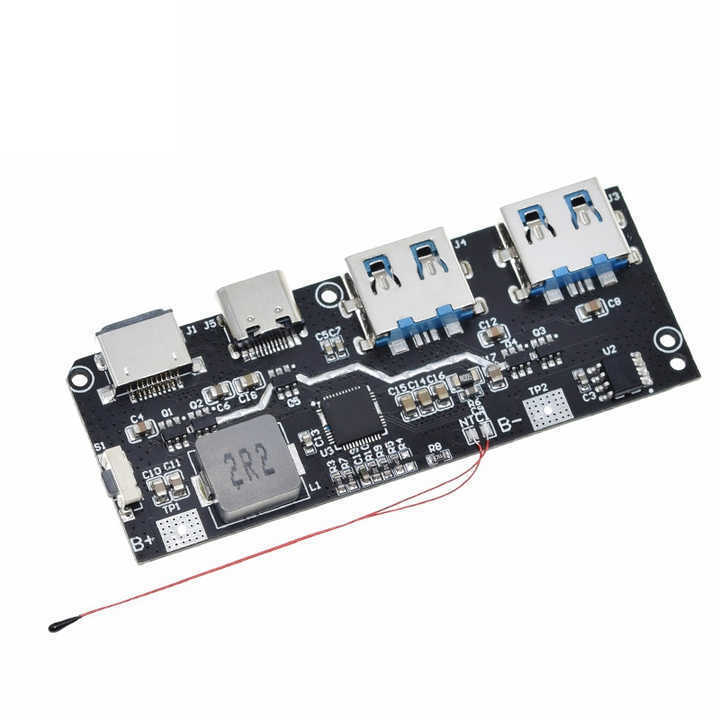 22.5W power Bank 5-port bidirectional fast charge mobile power module Circuit board diy motherboard  QC4+PD3.0 kit