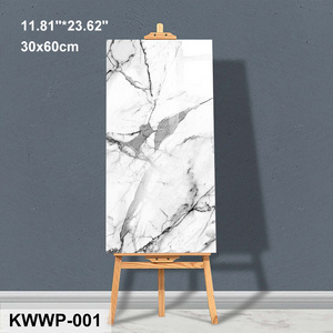 10pcs/box, 30*60cm size, KWWP001, Marble Waterproof Thickened Bathrooms Tiles Peel And Stick Marble Wall Tiles Sticker