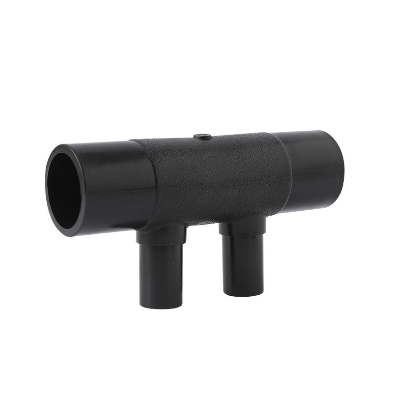 New Arrival HDPE Pipe Fittings Cross Tee Welding 4 Four Way Tee