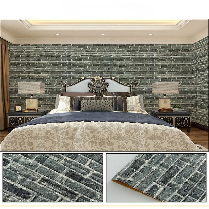 Self Adhesive Manufacturer Wall Tiles Foam Brick 3d Wallpaper For Home Decoration