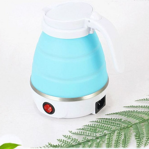 High Quality Wholesale Travel foldable kettle Mini Folding Electric Collapsible Silicone Outdoor Portable Kettle