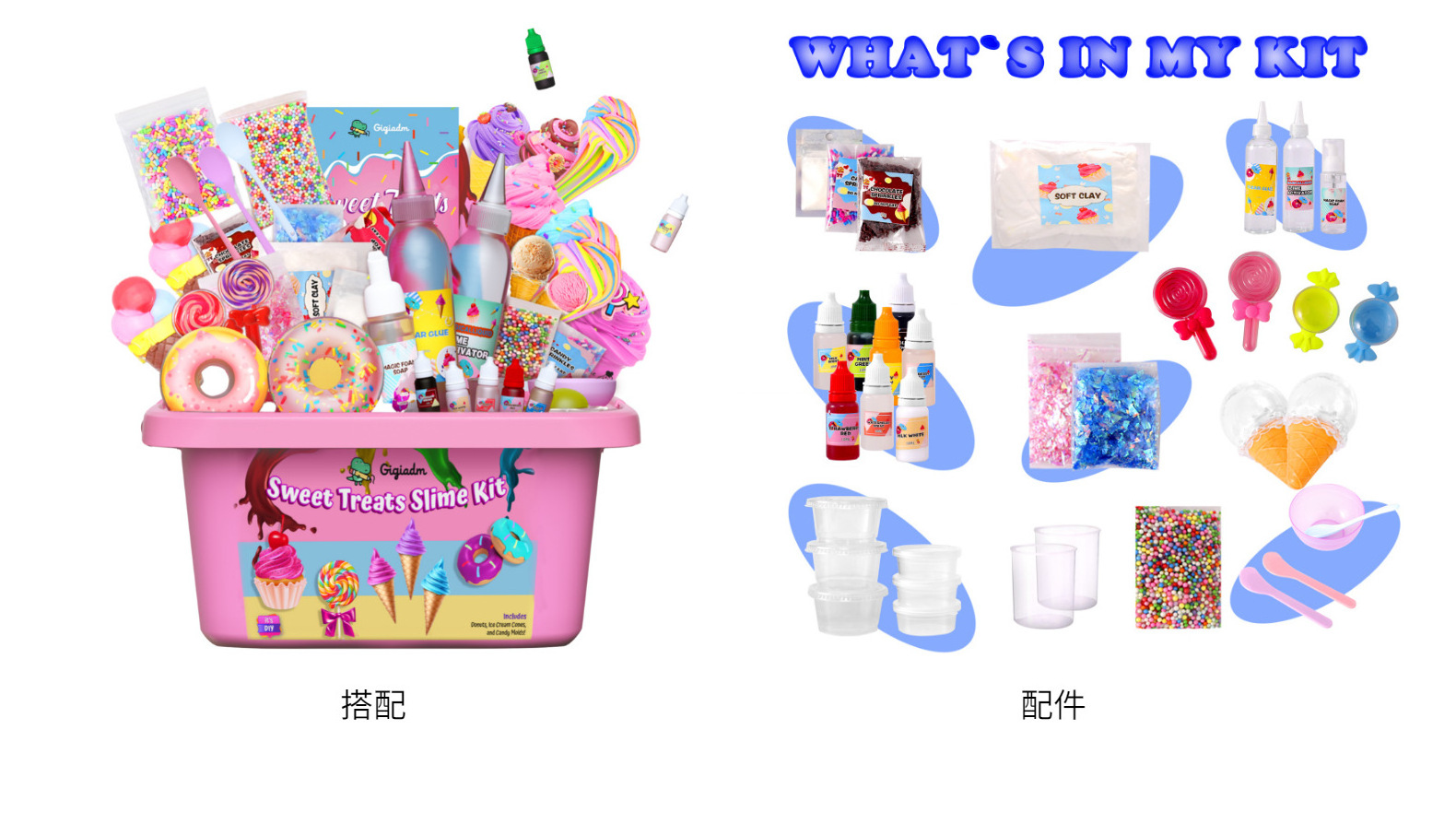 Eco-friendly Children Clay Educational Gifts Play Set Non-toxic Unicorn Bubble Set Crystal Mud DIY Foam Slime Kit Toy