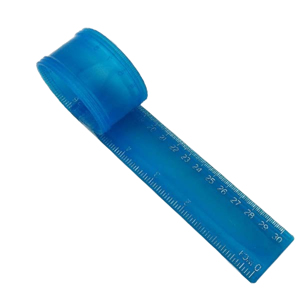 20cm 30cm Practical PVC Flexible Soft Straight Ruler Colorful Practical Plastic Scale