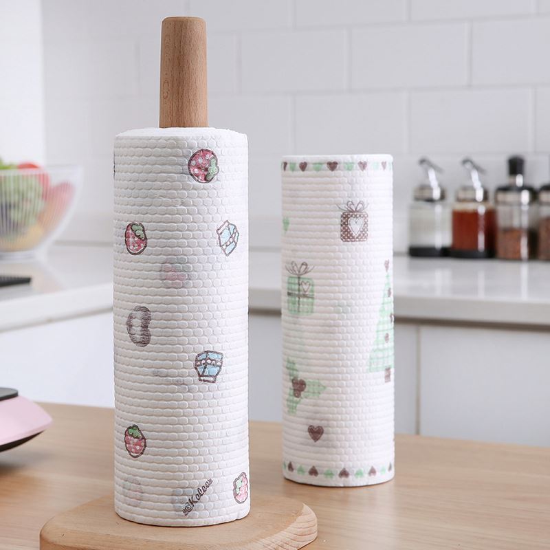 Household Cleaning Products Disposable Nonwoven Kitchen Roll Rag Dishcloth Duster Dish Towel Wipe Cleaning Cloth