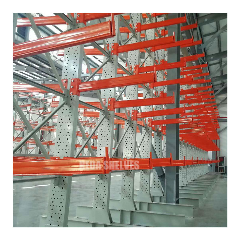 Wholesale Heavy Duty Cantilever Storage Racks Orange Cantilever Racking Systems Solution Cantilever Steel Rack For Warehouse