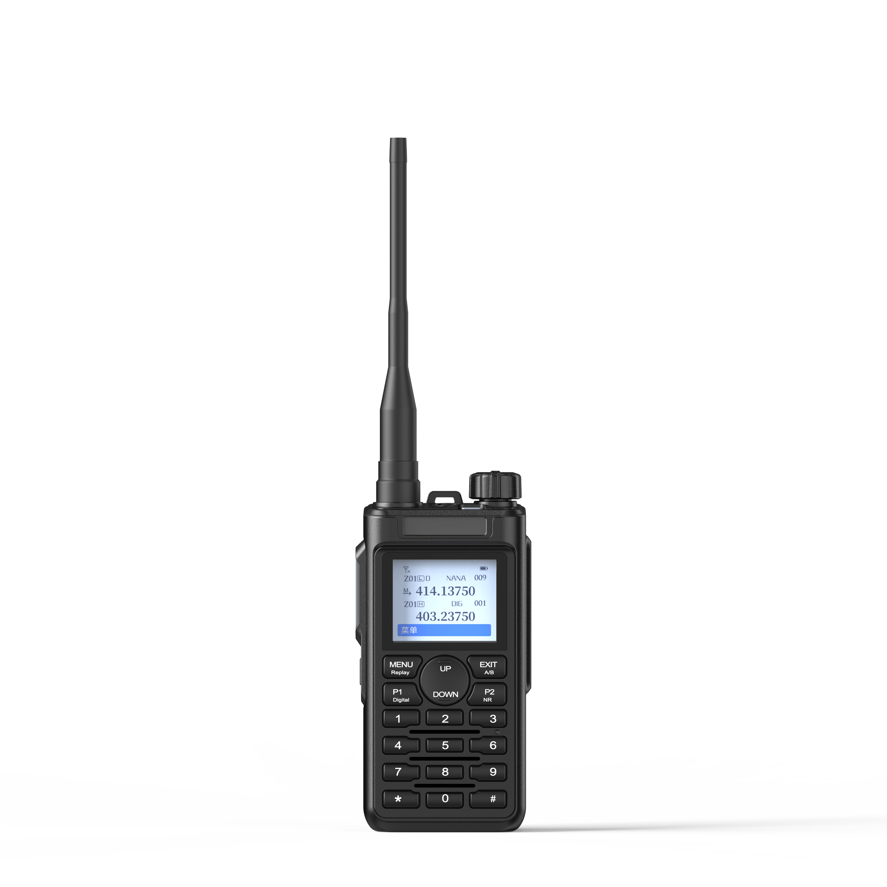 Chierda UV58D Dual Band VHF UHF DMR Radio  AES 256 walkie talkie full keypad ham Radio